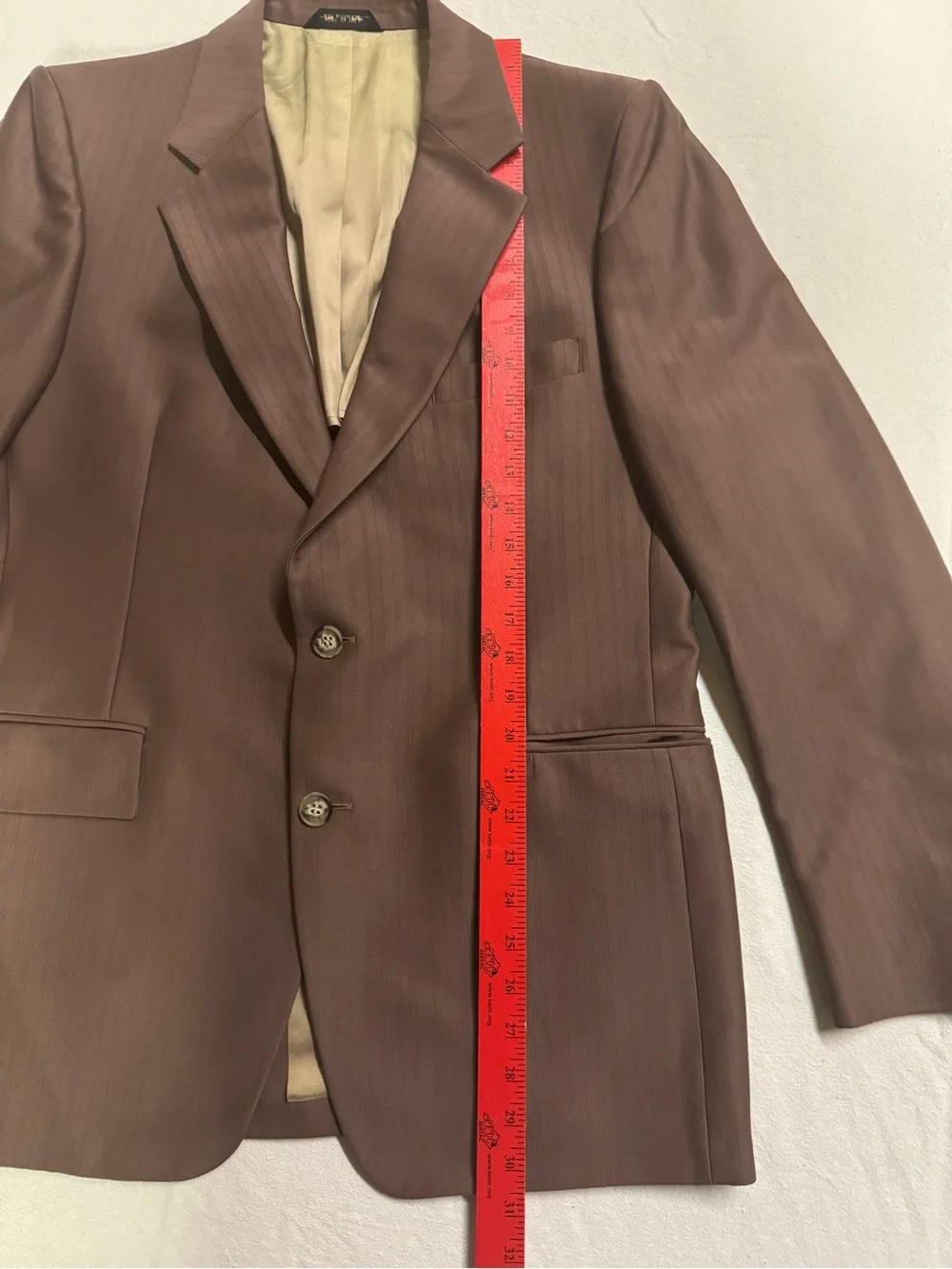 Vintage 70s Phoenix Mauve 3 Piece Suit Mens 40R 33x28 Union Made USA